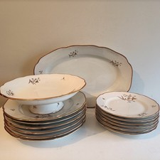 CERAMICA RICHARD GINORI SERVIZIO 14 PZ 6+6 PIATTI  1 ALZATA 1 OVALE METÀ 900 (A)