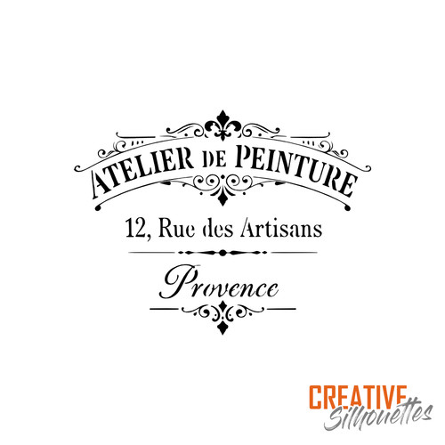 Stencil francese shabby chic