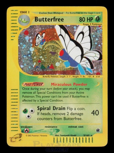 Pokemon card butterfree 165 - card, 5/165