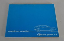 Conduite et Entretien / Manuel