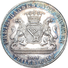 Brema 1865 Unc 1 Tallero Tiro