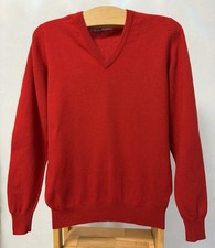 Maglione scollo a V rosso