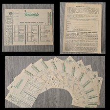 Lotto 12 Schedine Totocalcio Multipla Da Sistema Anni 80