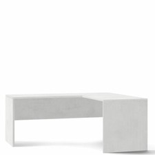 Scrivania ufficio bianca angolare 180 cm Scrivanie in legno con cassettiera 
