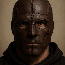 Maschera cosplay in pelle