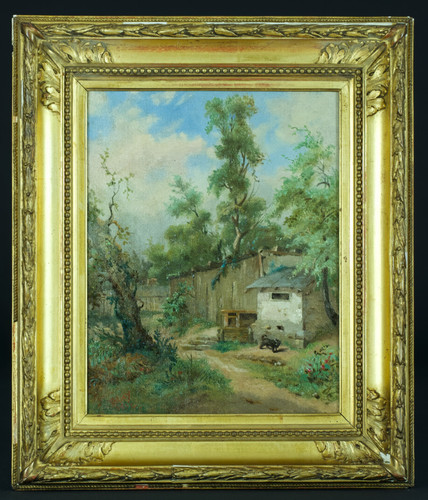 Antico quadro paesaggio - quadro, 19°