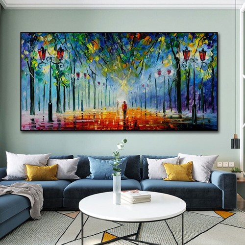 Quadro astratto paesaggio - , di