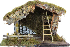 – Capanna Presepe Vuota (33X18X23 Cm) – Kit Completo Presepe Fai Da Te – Accesso