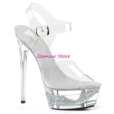 Sexy SANDALI STRASS tacco 16,5