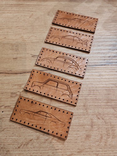 Set toppe patch in cuoio - toppe,
