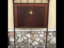 Letto VINTAGE in ferro con disegni floreali dipinti a mano. 2 singoli o 1matrim.