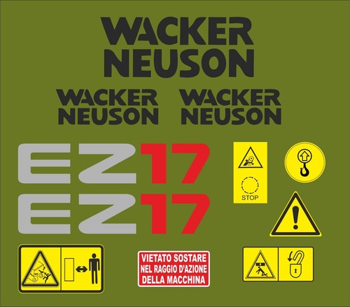 Kit adesivi per wacker neuson - kit,