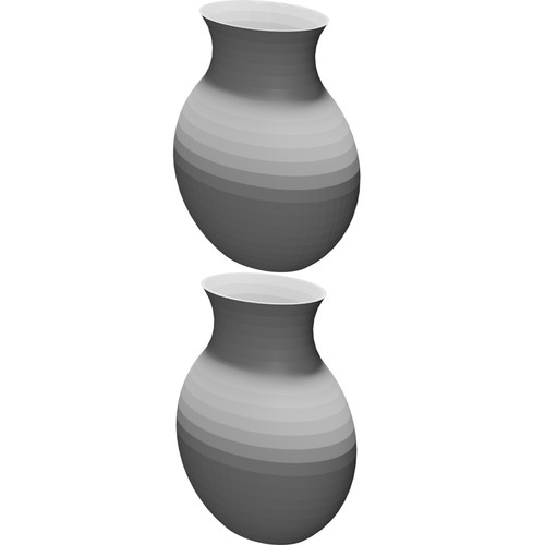 Vaso ovale decorativo per casa - ovale,