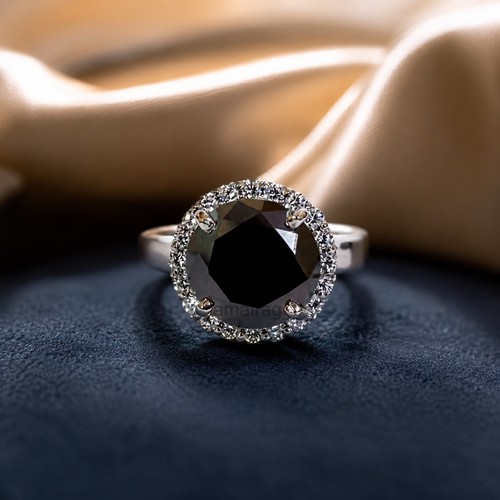 Anello diamanti neri - 5,