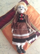 Bambola ceramica ''Karen'' Horror Gothic collector Art doll reborn 40 CM