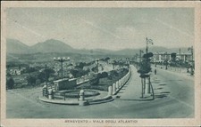 ct152 cartolina benevento citta' viale degli atlantici 1940 campania