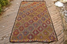 Tappeto vintage turco Kilim