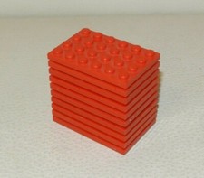 LEGO : Lot 10x Plaque 4 x 6 -