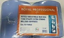 2 ROTOLONI BOBINE ROTOLONE CARTA BLU STUDI 1700 STRAPPI RESISTENTE KG. 3.500
