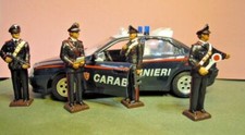 soldatini CARABINIERI 4 toy soldiers Soldatini piombo POSTO DI BLOCCO 60 mm 1/24