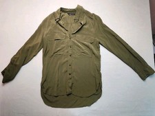 Zara Green Long Sleeve Button