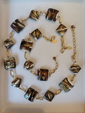 Completo Collana Girocollo  con bracciale Perini ,Venezia, Made in Italy.