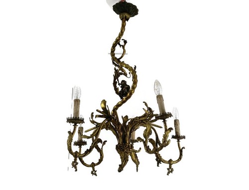 Lampadario bronzo grande