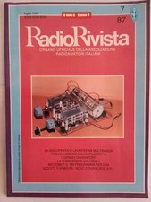 radio rivista 7 1987 antenna multibanda explorer-14 micromuf-2 c.64 levy marconi