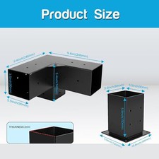 Kit 4 PEZZI Staffe pergola