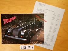 MORGAN 4/4 1600 / PLUS 8 Prospectus Poster GB + Prix Fr 8+2 pages 1986