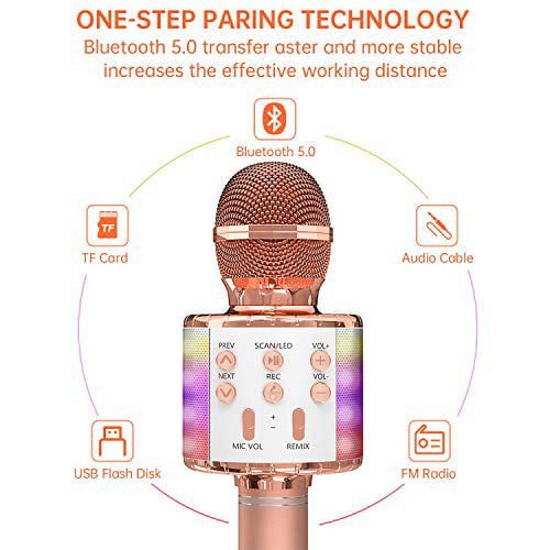 Ovellic microfono karaoke - microfono, per