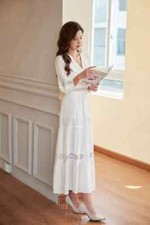 Vestito Abito Elegante Lungo