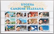 SAN MARINO 1996 STORIA DELLA CANZONE ITALIANA FOGLIETTO NUOVO