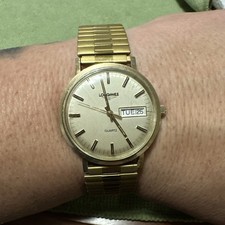 Longines vintage uomo giorno/data pieno oro 10kt, di proprietà dal 1980