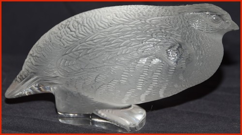 Lalique crystal figure perdrix - figure,