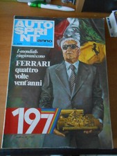 AUTOSPRINT  ANNUARIO 1977-NIKI LAUDA CAMPIONE DEL MONDO F.1