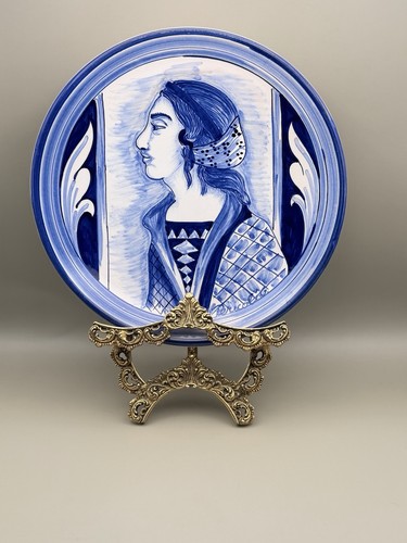 Piatto ritratto maiolica - ritratto,