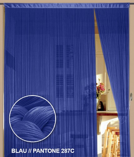 Fadenvorhang blau x 240 - 90,