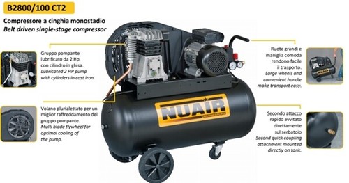 Compressore pistone trifase - compressore,