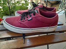 Vans  scarpe AUTHENTIC Bordeaux Basse Usate EUR 42 US Mens 9.0 ottimo stato