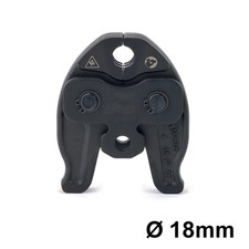 Ganascia pinza per rame profilo V Ø 18 mm raccordi tipo Viega
