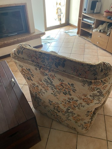 Poltrona vintage velluto - poltrona,