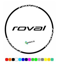 Kit 8 loghi adesivi in vinile per cerchi ruote bicicletta strada MTB ROVAL