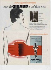 advertising Pubblicità -FASCIA DR. GIBAUD  '77 -PUBBLICITA VINTAGE