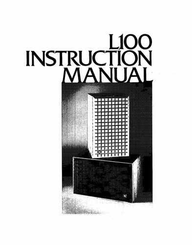 Jbl l100 manuale istruzioni - jbl,