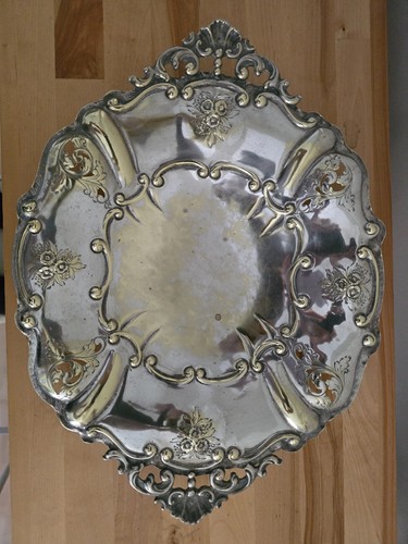 Vassoio ottone placcato - vassoio,
