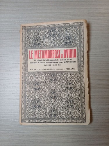 Metamorfosi ovidio libri - di,