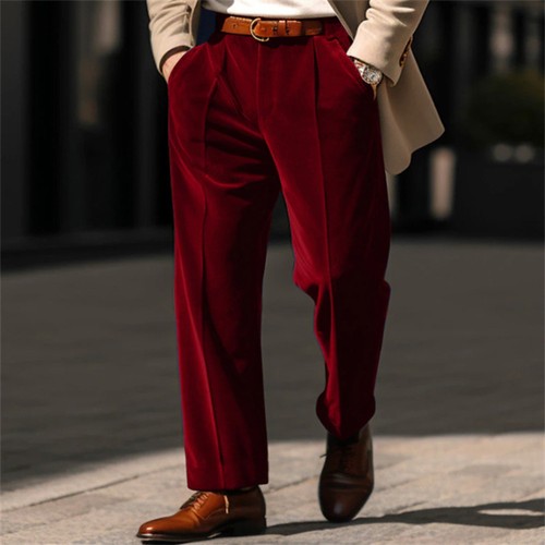 Pantalone uomo velluto