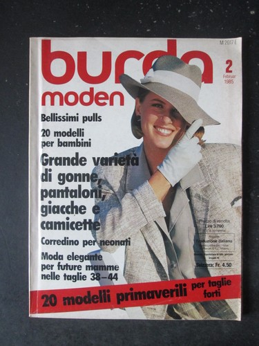 Burda 1985 con cartamodelli - burda,