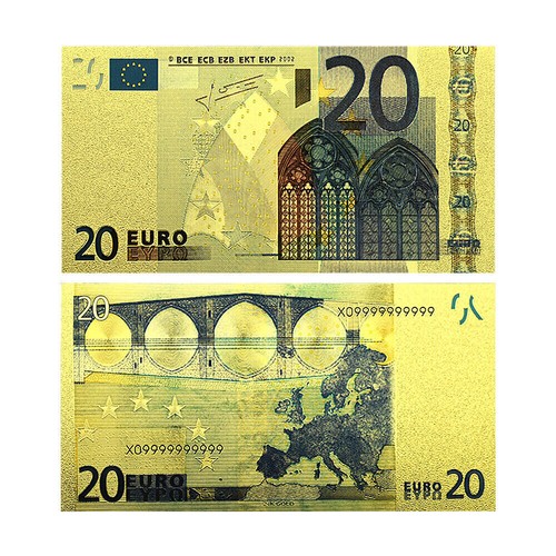 Banconote euro oro banca - 20,
